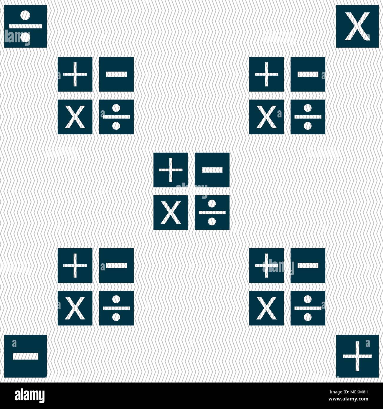 Multiplication, division, plus, minus icon Math symbol Mathematics ...