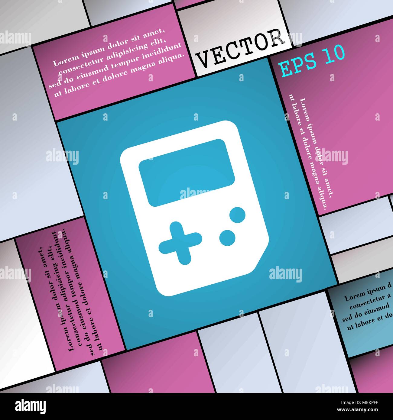 Tetris icon sign. Modern flat style for your design. Vector ...