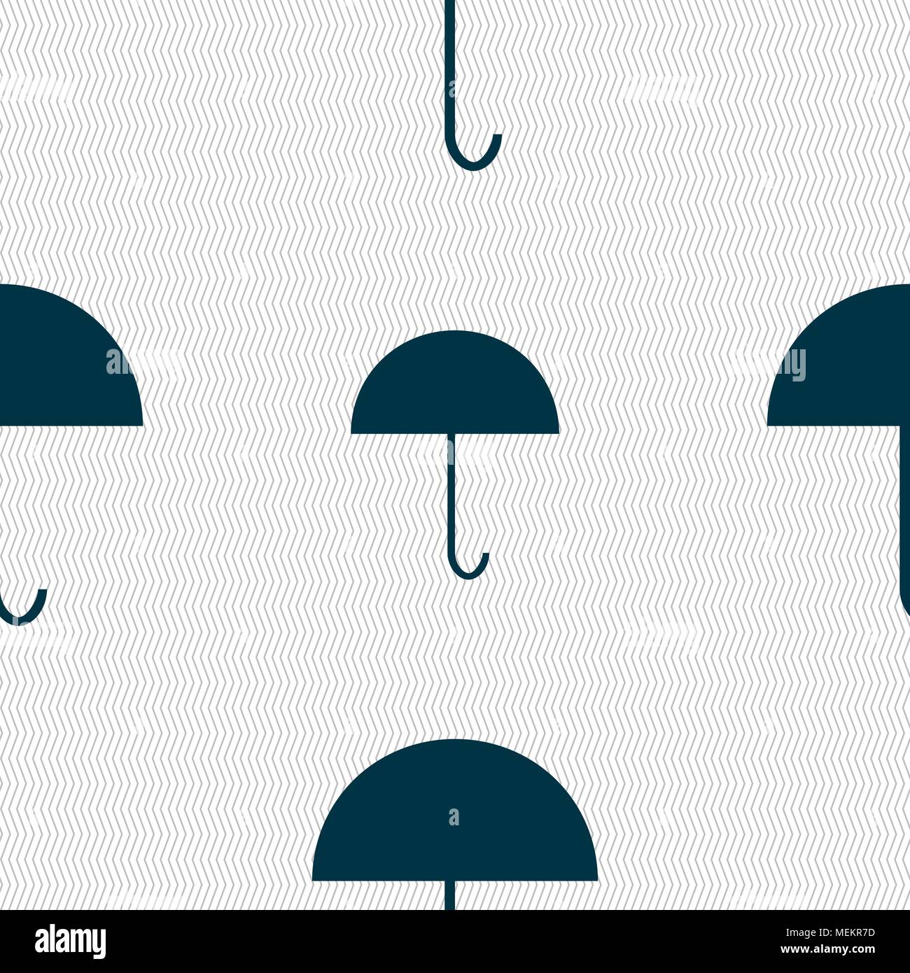 Umbrella sign icon. Rain protection symbol. Seamless abstract ...