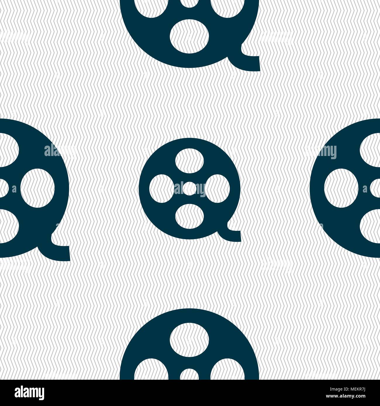 Video sign icon. frame symbol. Seamless abstract background with ...