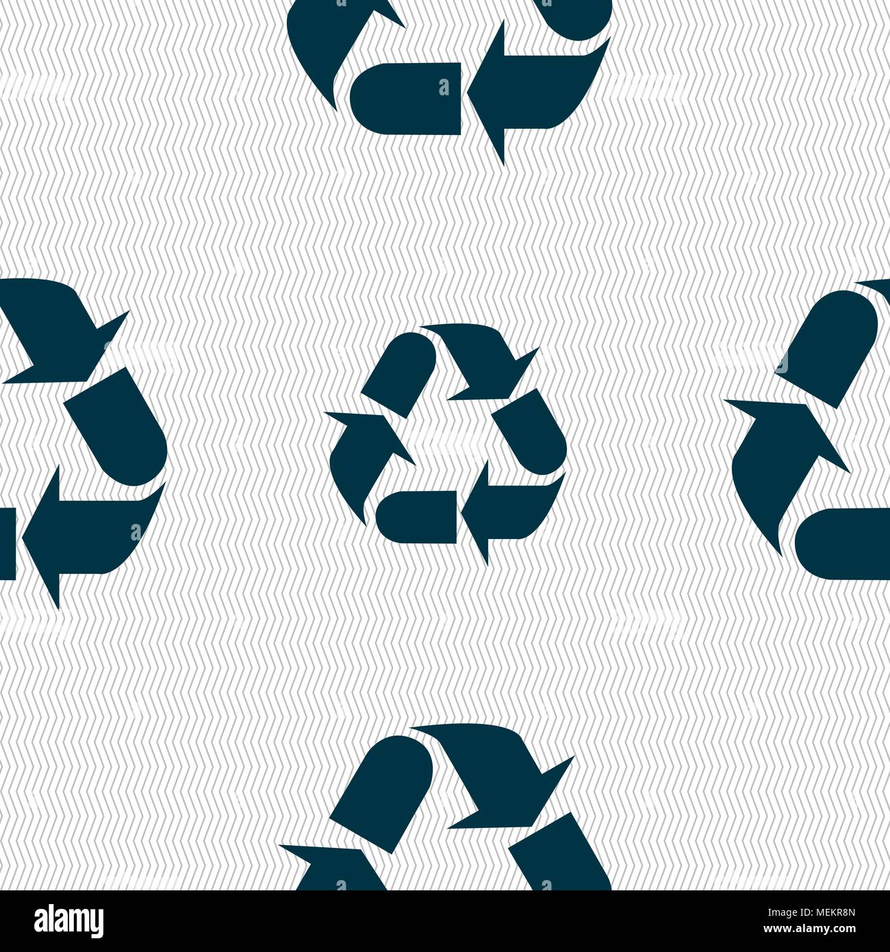 processing icon sign. Seamless abstract background with geometric ...