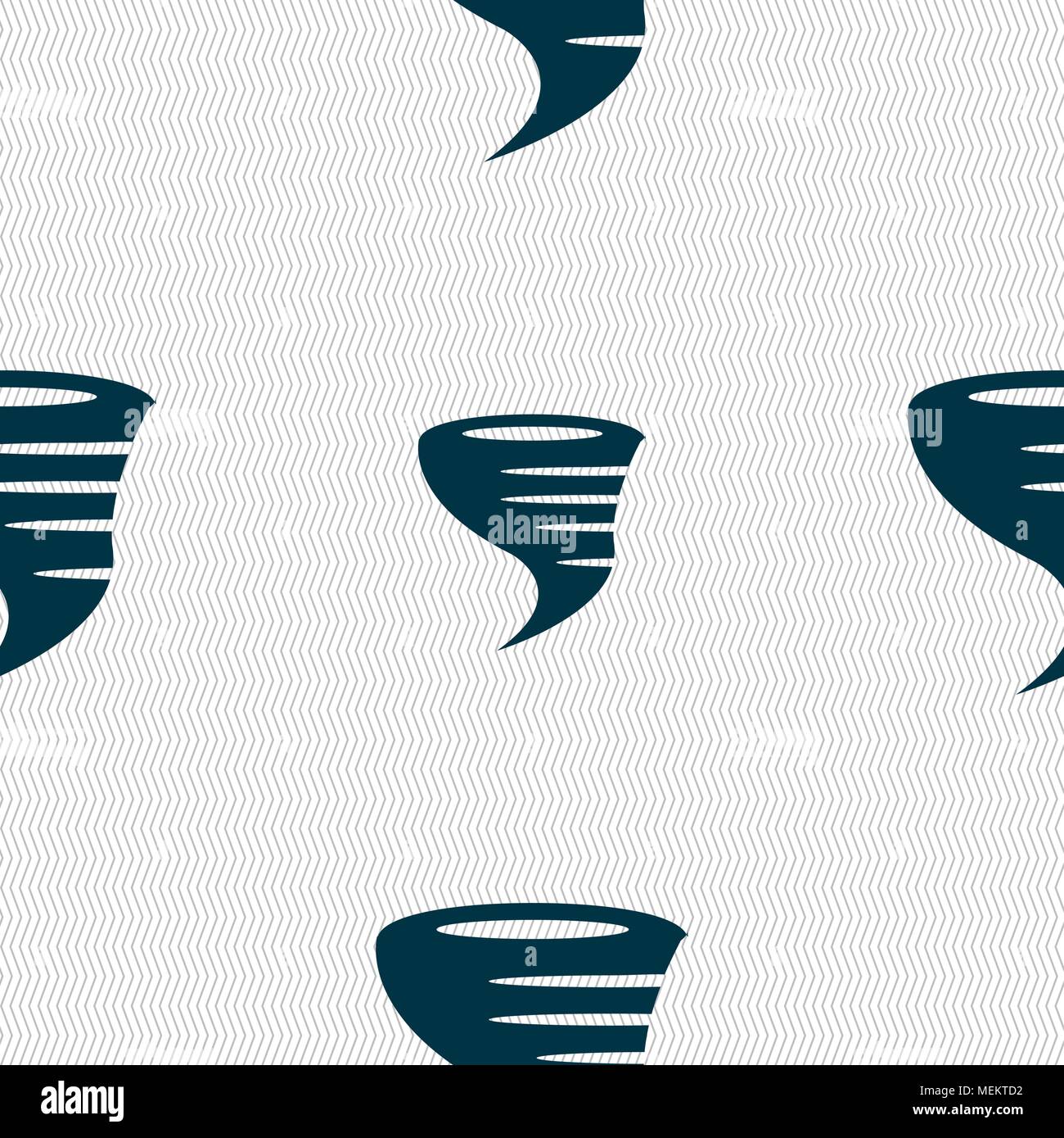 Tornado icon. Seamless abstract background with geometric shapes ...