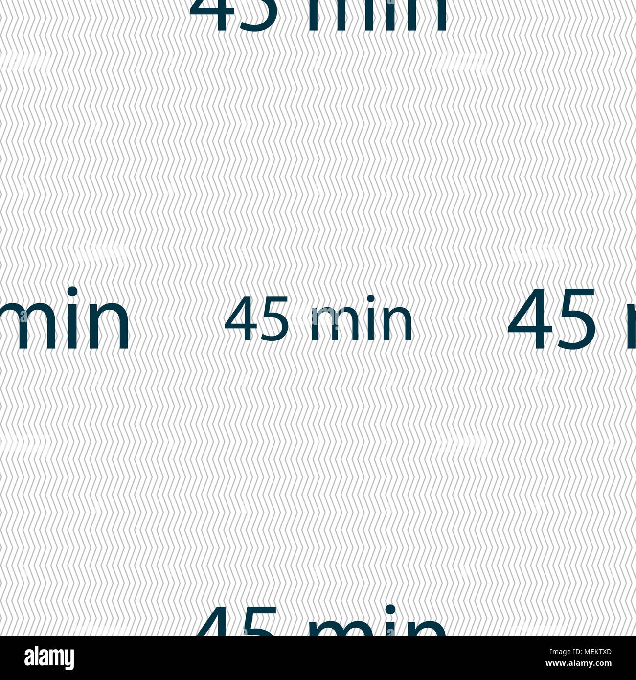 45-minutes-sign-icon-seamless-abstract-background-with-geometric