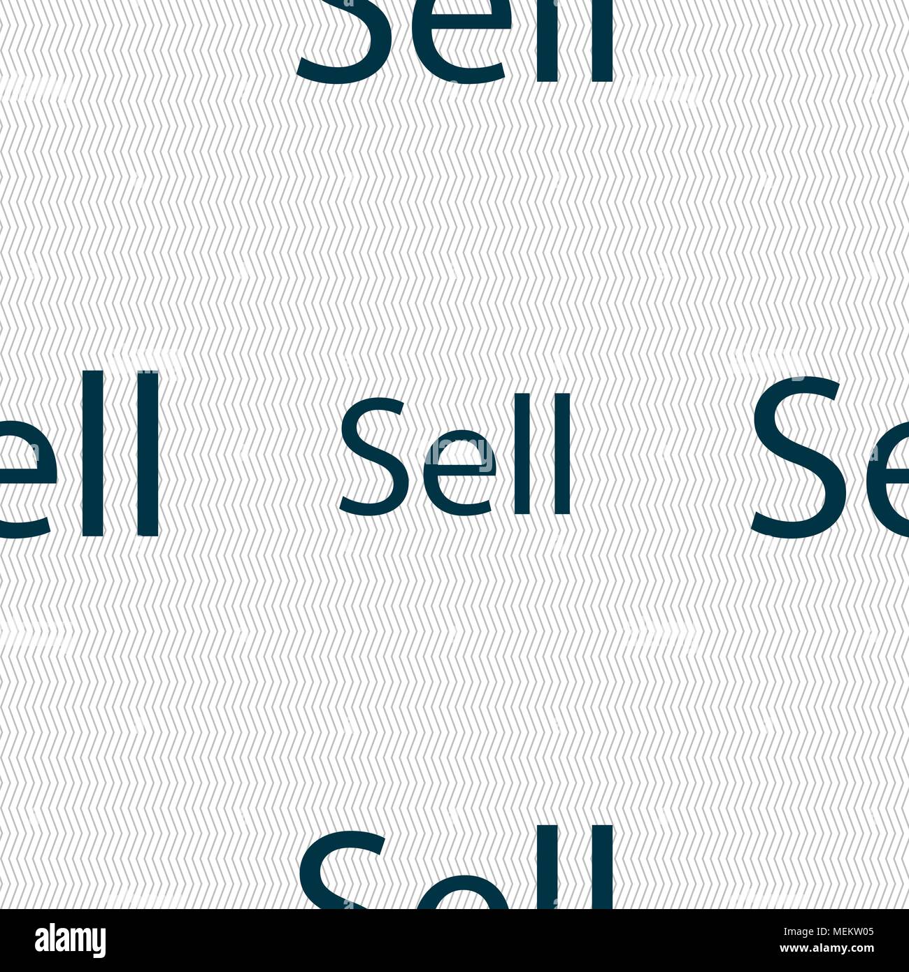 Sell sign icon. Contributor earnings button. Seamless abstract ...