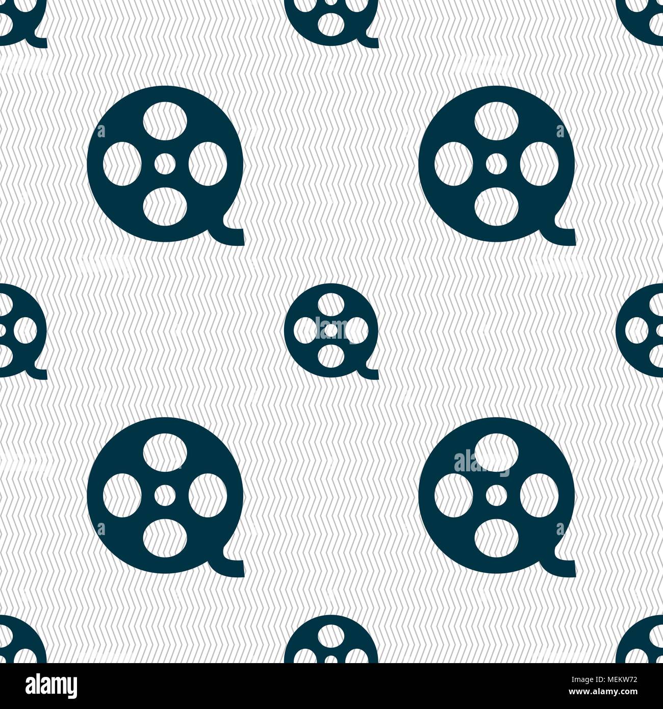 Video sign icon. frame symbol. Seamless abstract background with ...