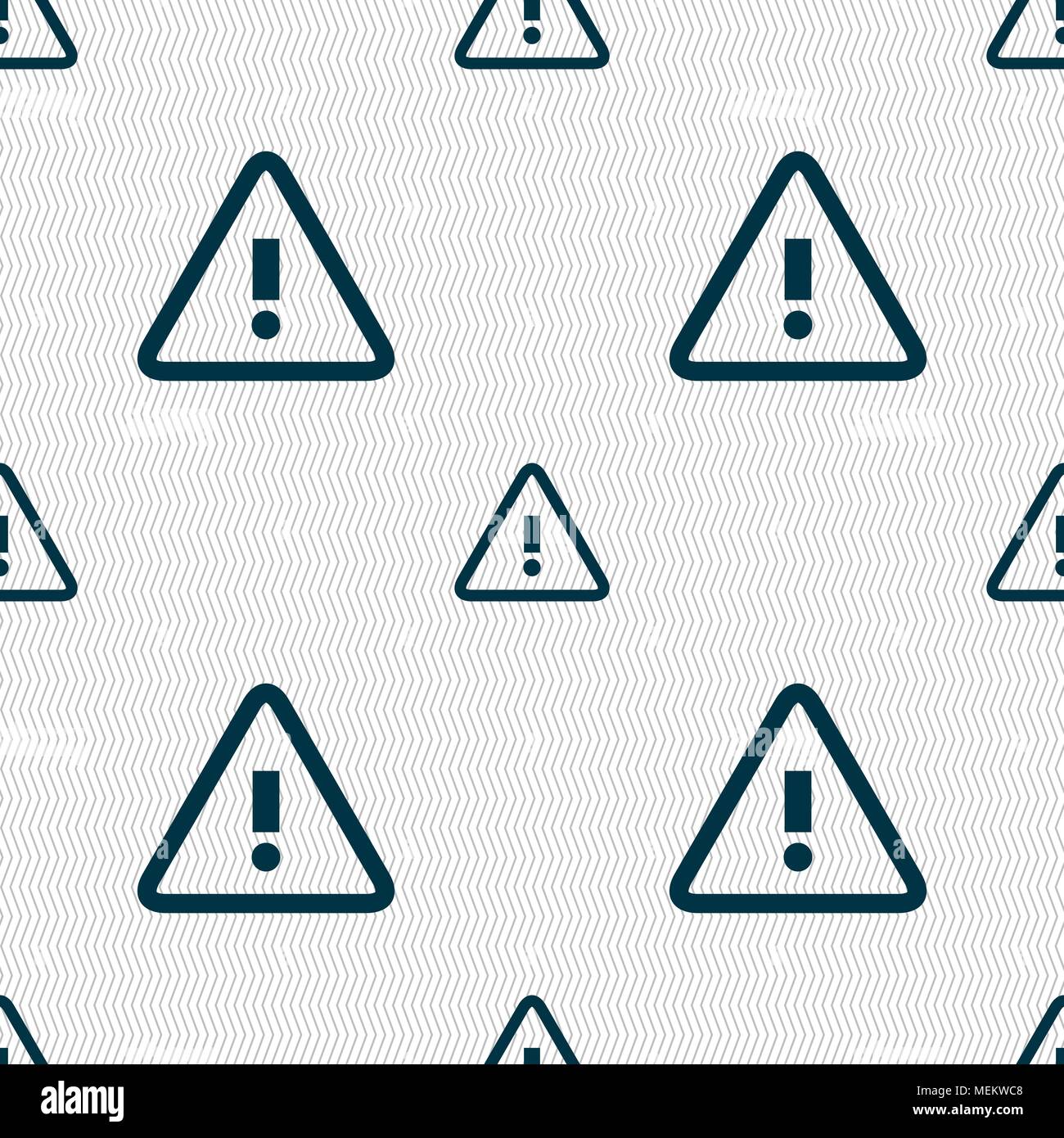 Attention caution sign icon. Exclamation mark. Hazard warning symbol ...