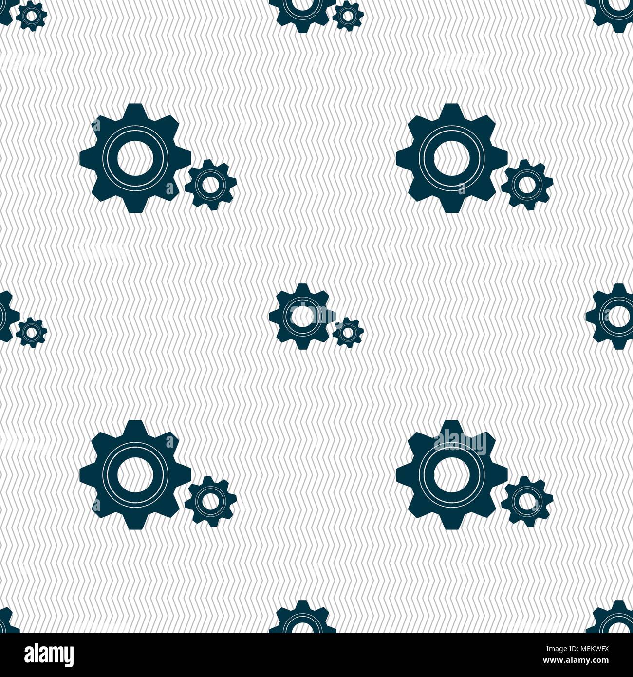 Cog settings sign icon. Cogwheel gear mechanism symbol. Seamless ...