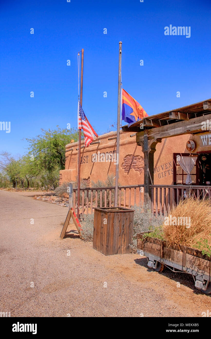 Outpost Store The Last Outpost store at the Old Tucson Film Studios amusement park in ...