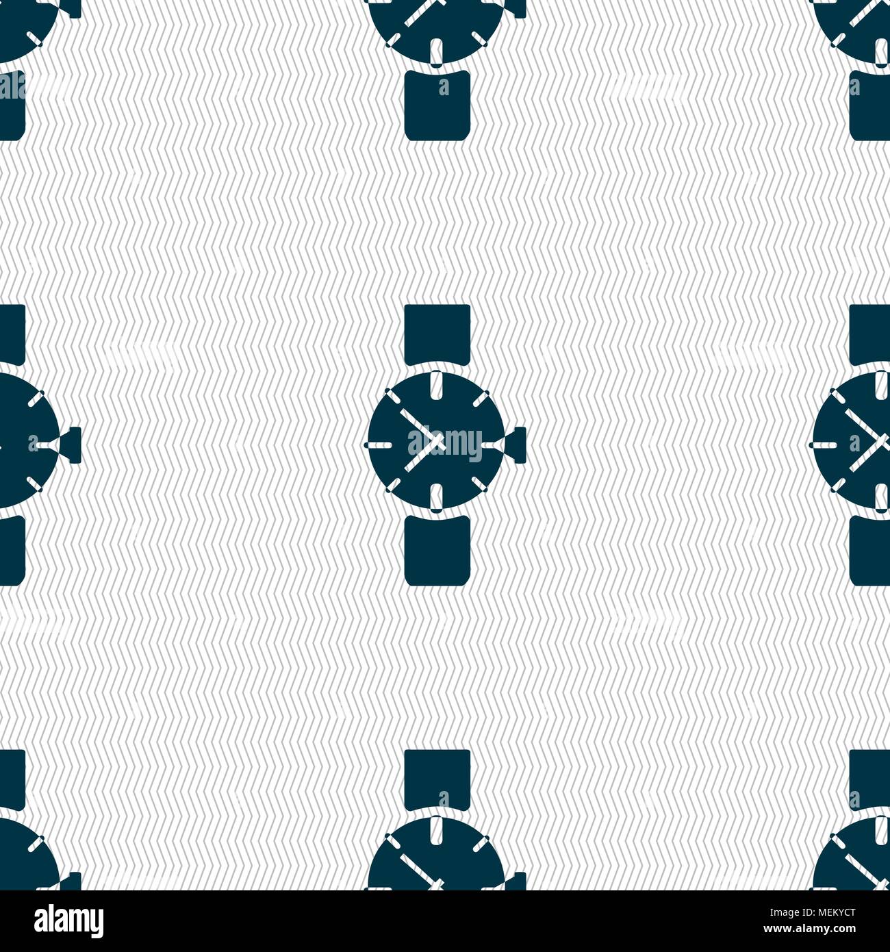 watches icon symbol . Seamless abstract background with geometric ...