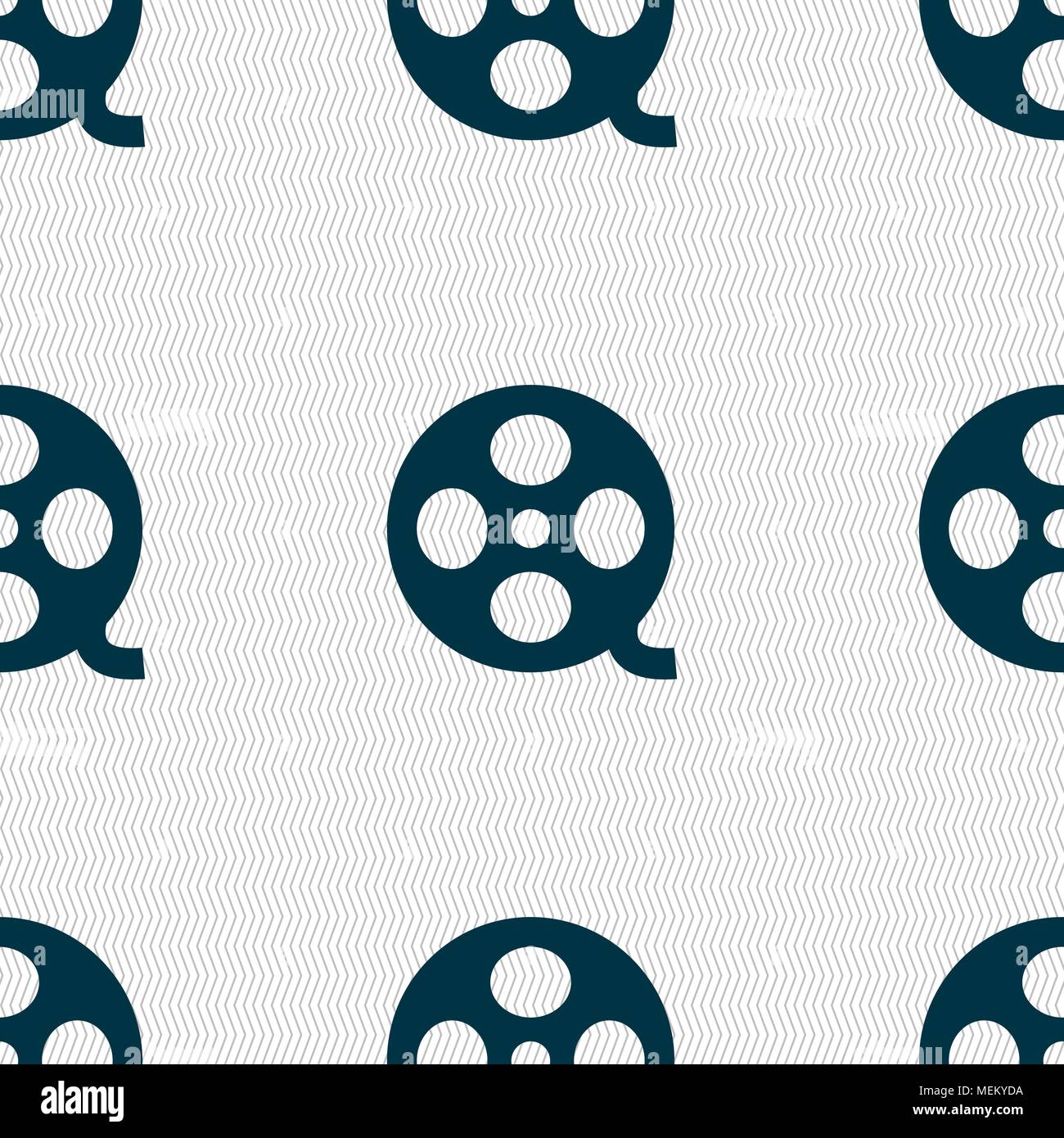 Video sign icon. frame symbol. Seamless abstract background with ...