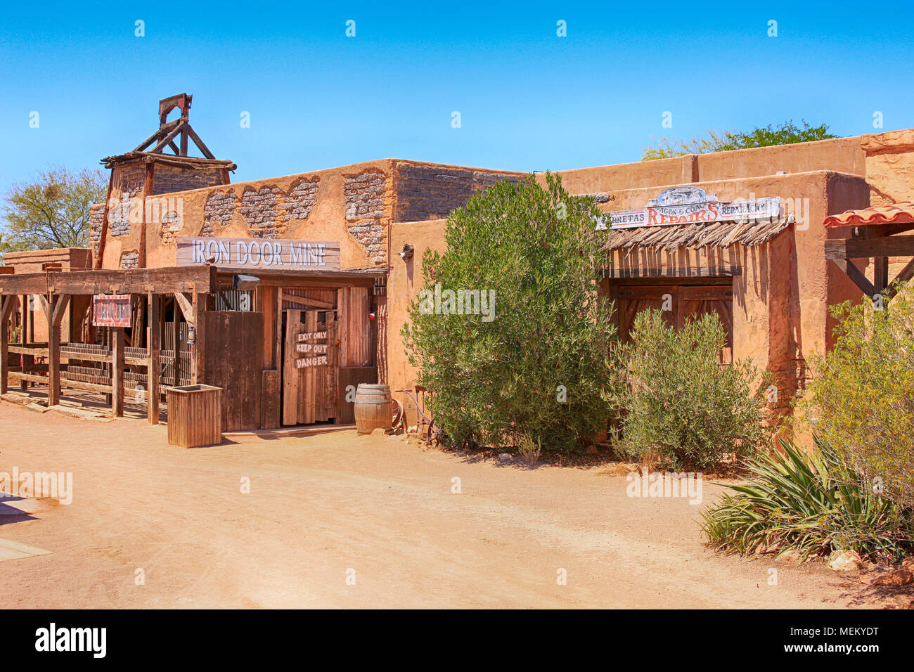 The Iron Door Mine at the Old Tucson Film Studios amusement park in