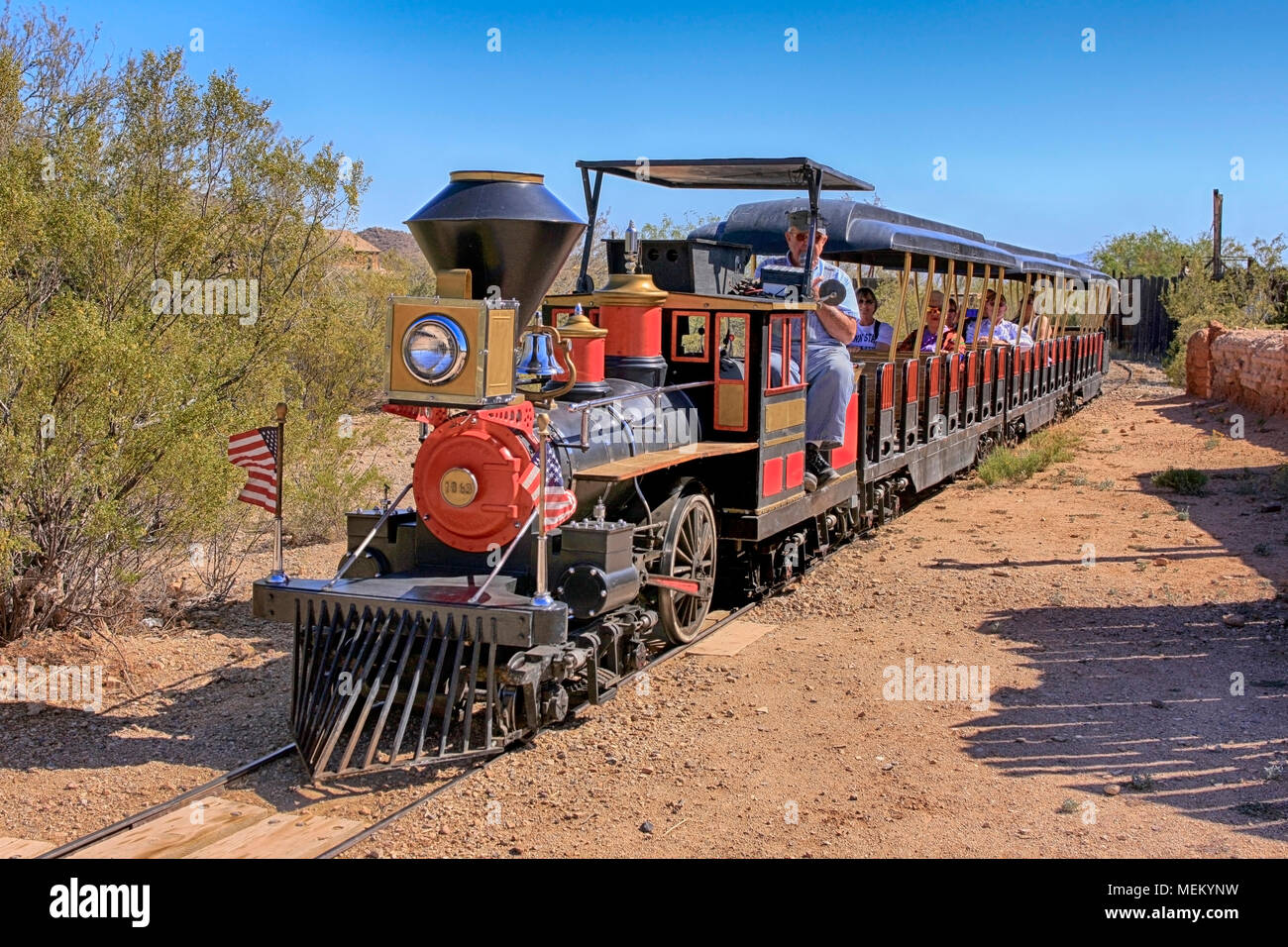 C.P. Huntington train ride at the Old Tucson Film Studios amusement