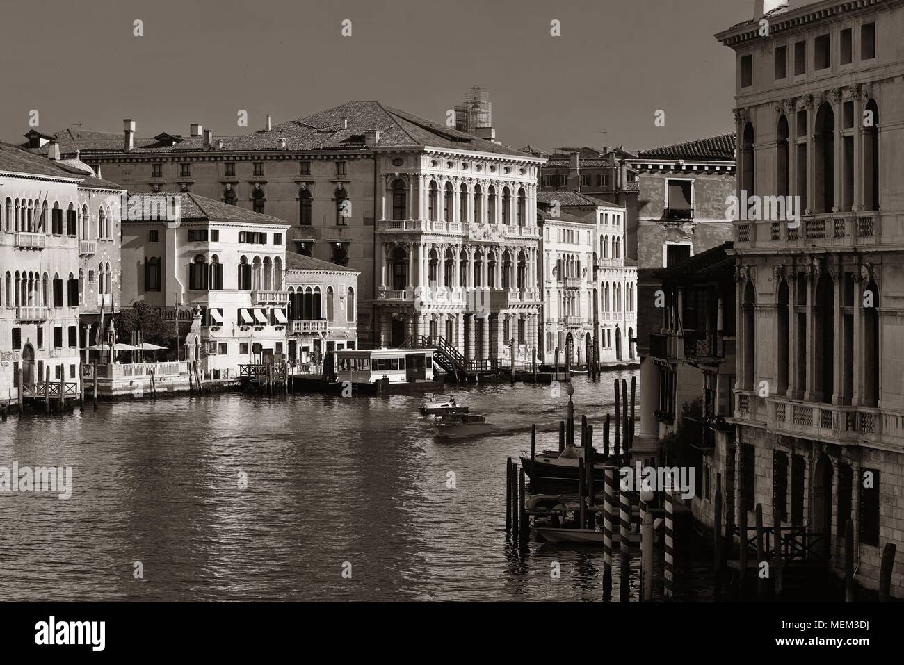 Venice canal view with historical buildings. Italy Stock Photo - Alamy