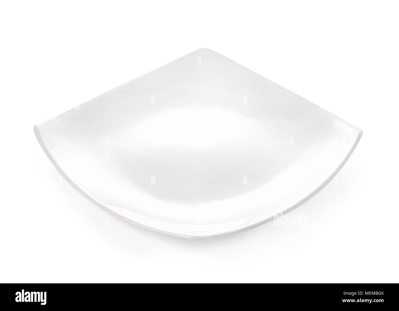 empty plate isolated on white background Stock Photo - Alamy