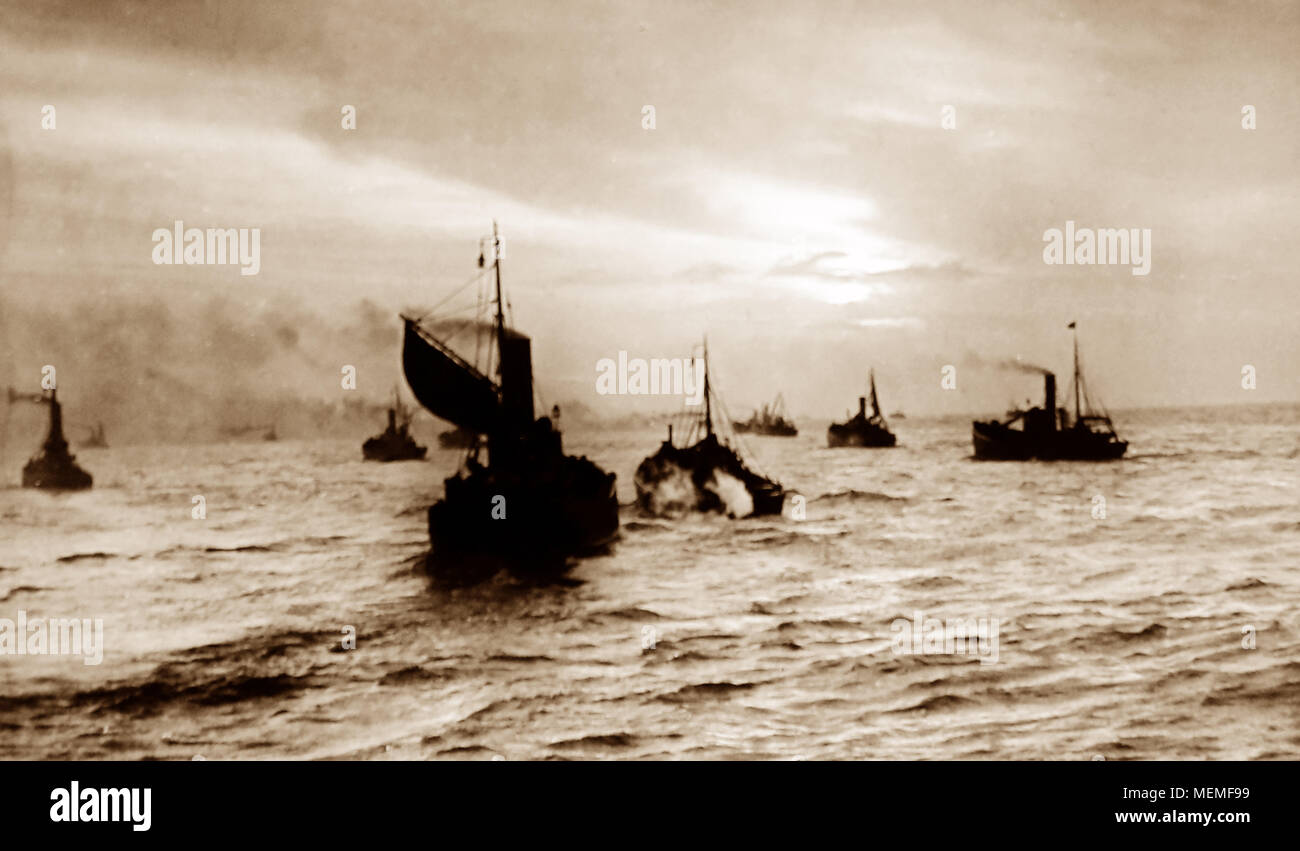 Fishing boats, Great Yarmouth, early 1900s Stock Photo Alamy