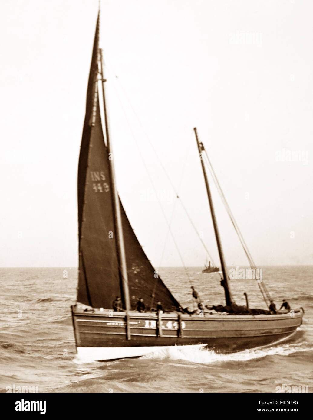 Fishing boats, Great Yarmouth, early 1900s Stock Photo Alamy