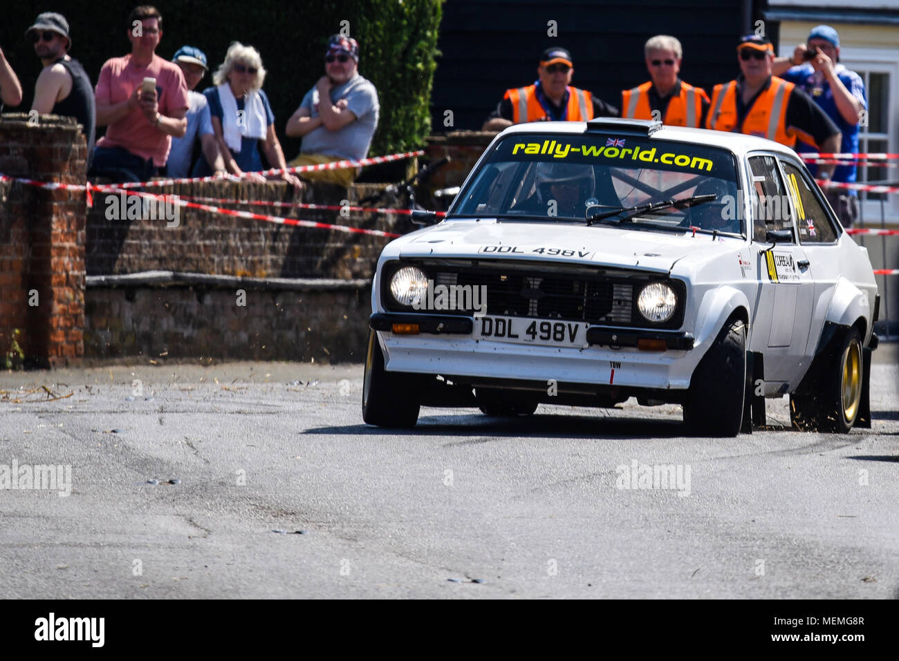 Robin Adams driver Ray Keith co driver racing a Ford Escort I in the
