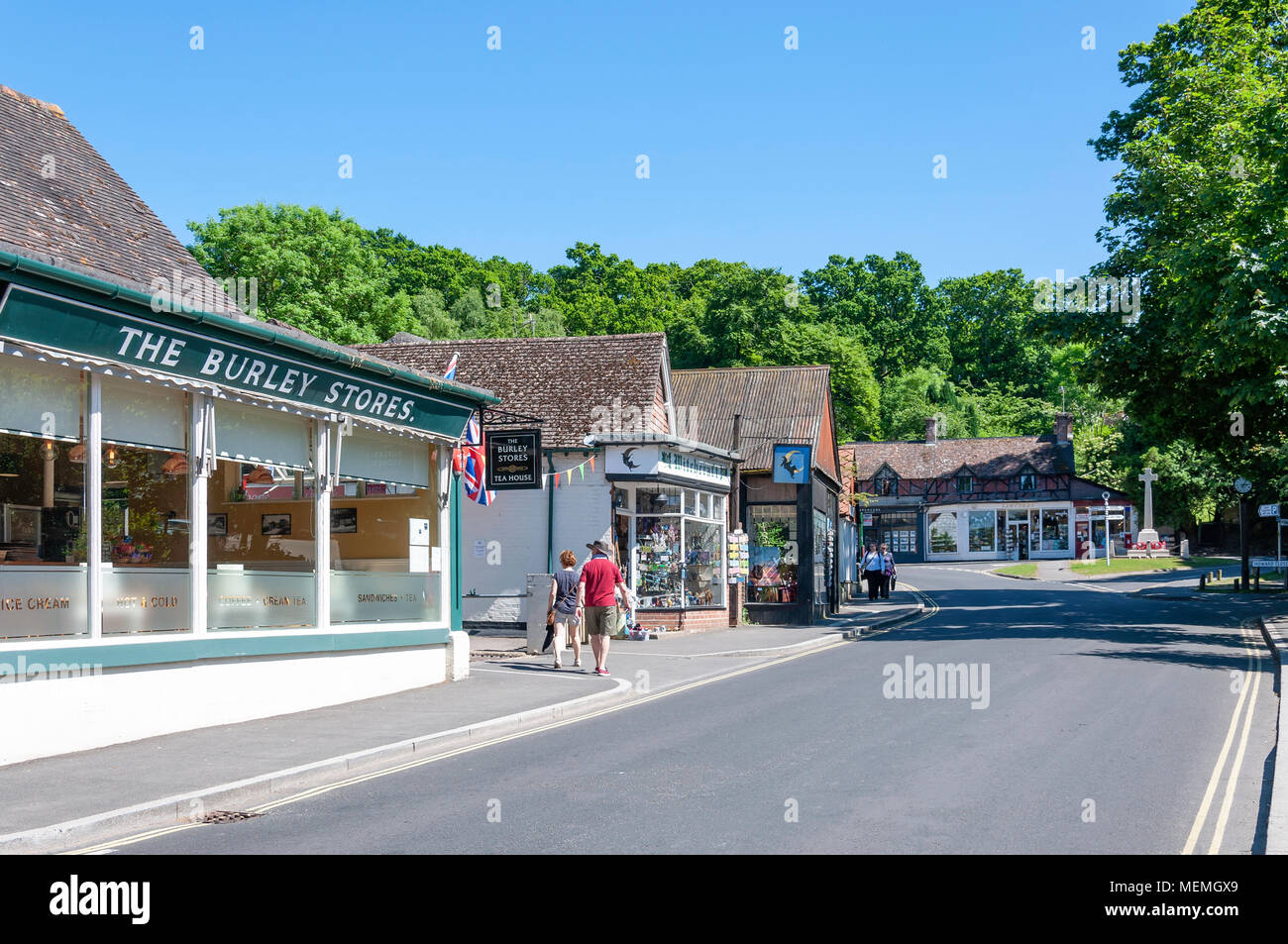 Ringwood Road, Burley, Hampshire, England, United Kingdom Stock Photo