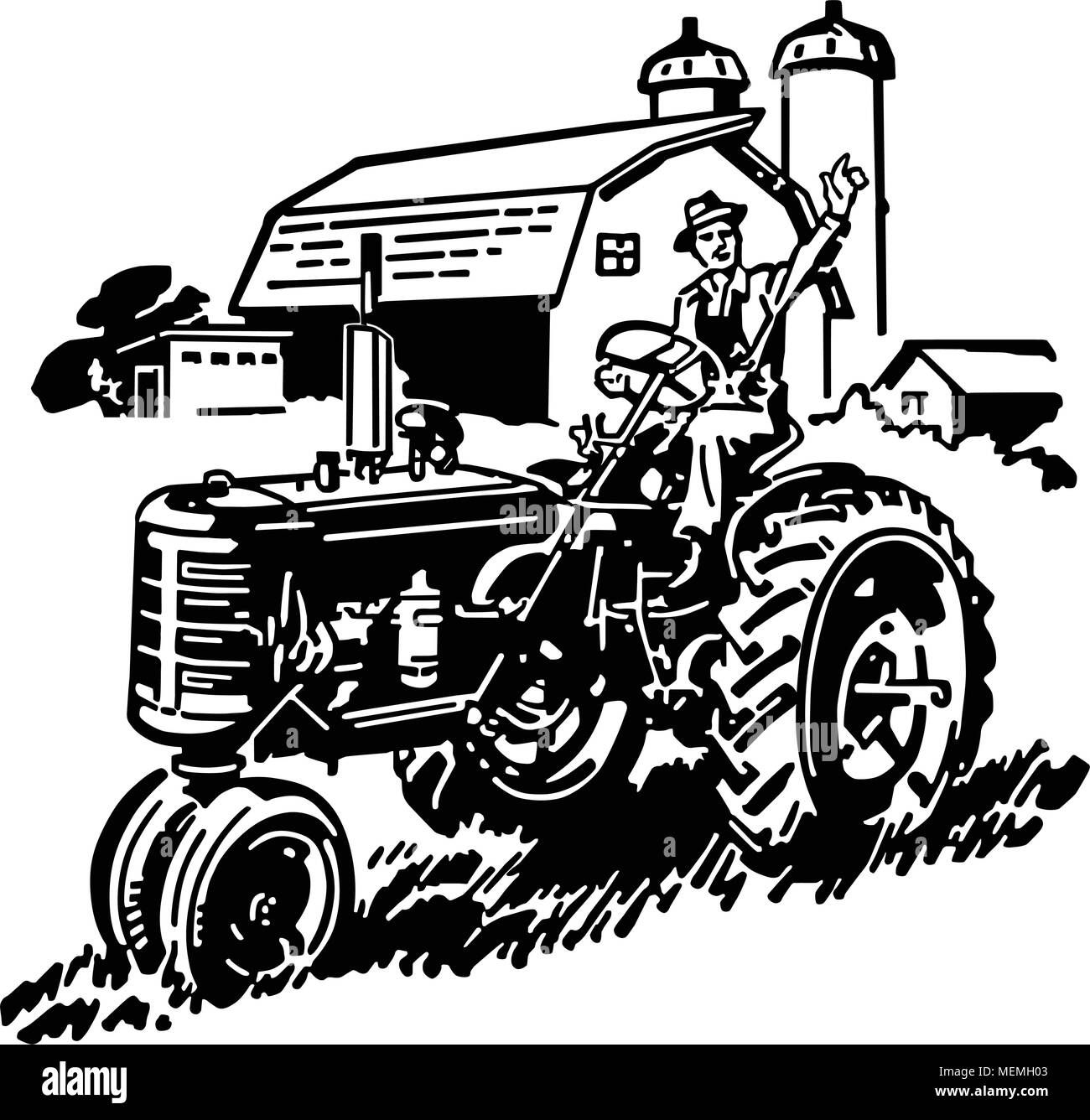 Tractor rides Stock Vector Images - Alamy