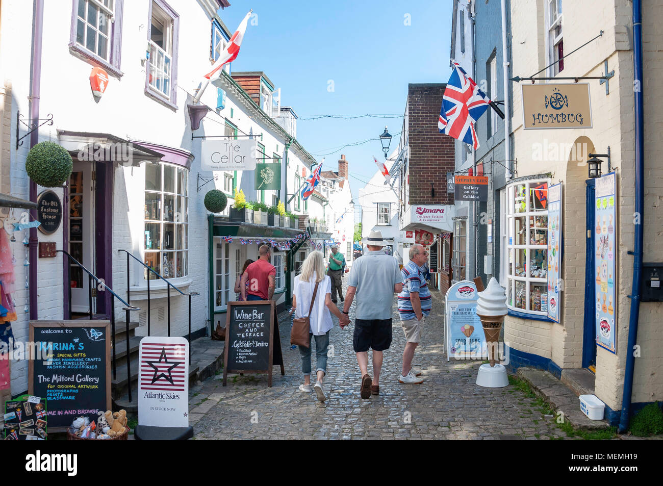 Quay Street, Lymington Quay, Lymington, Hampshire, England, United Kingdom Stock Photo