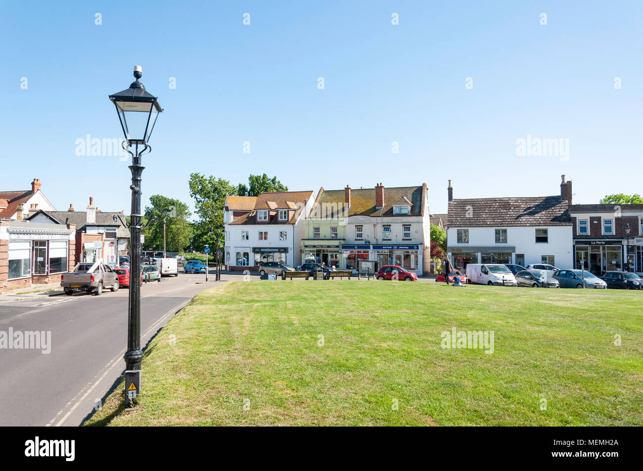The village green, MilfordonSea, Hampshire, England, United Kingdom