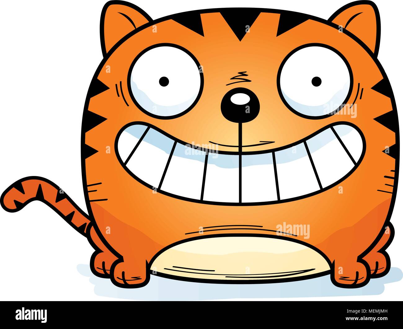 Smiling cat cartoon sales