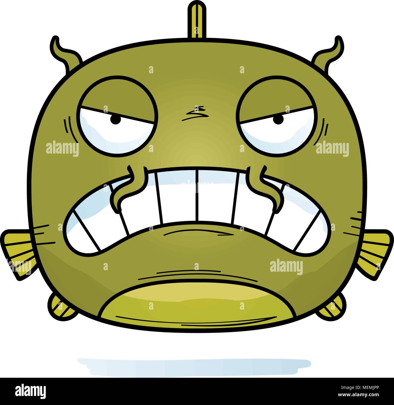 A cartoon illustration of a catfish looking angry Stock Vector Image & Art  - Alamy