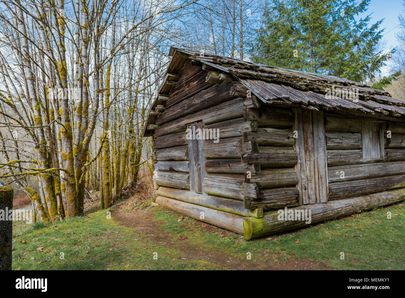 Jumbo's cabin, Historic Chinatown, Coal Creek Park, Cumberland, British