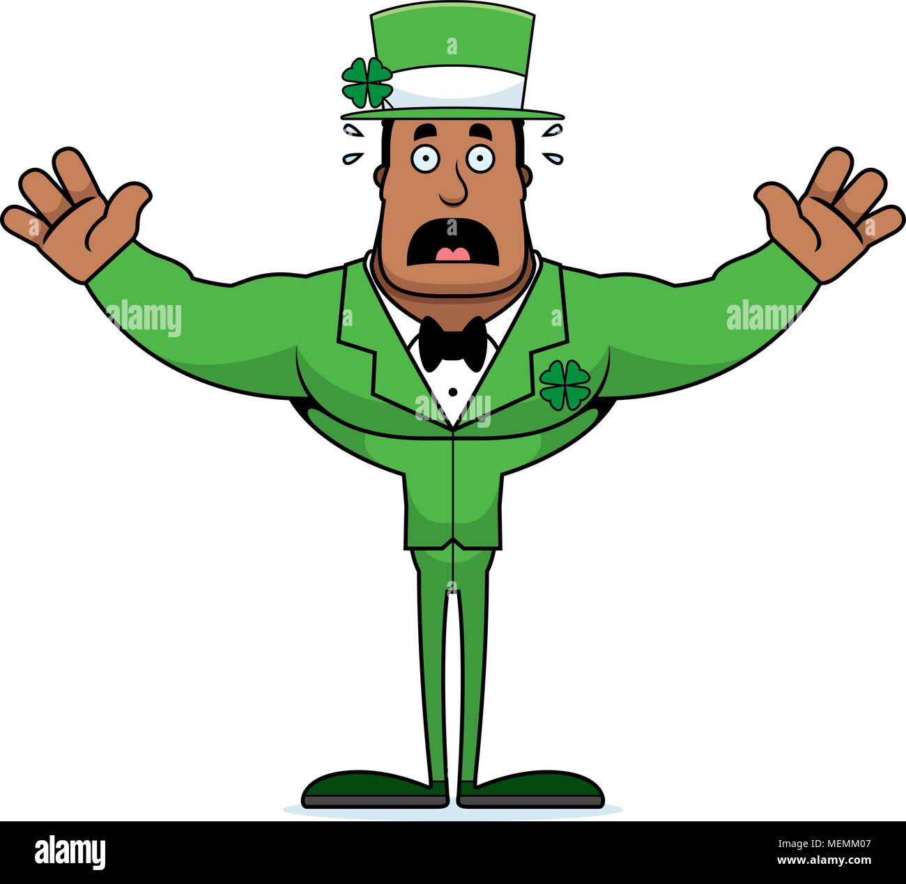 A cartoon Irish man looking scared Stock Vector Image & Art Alamy
