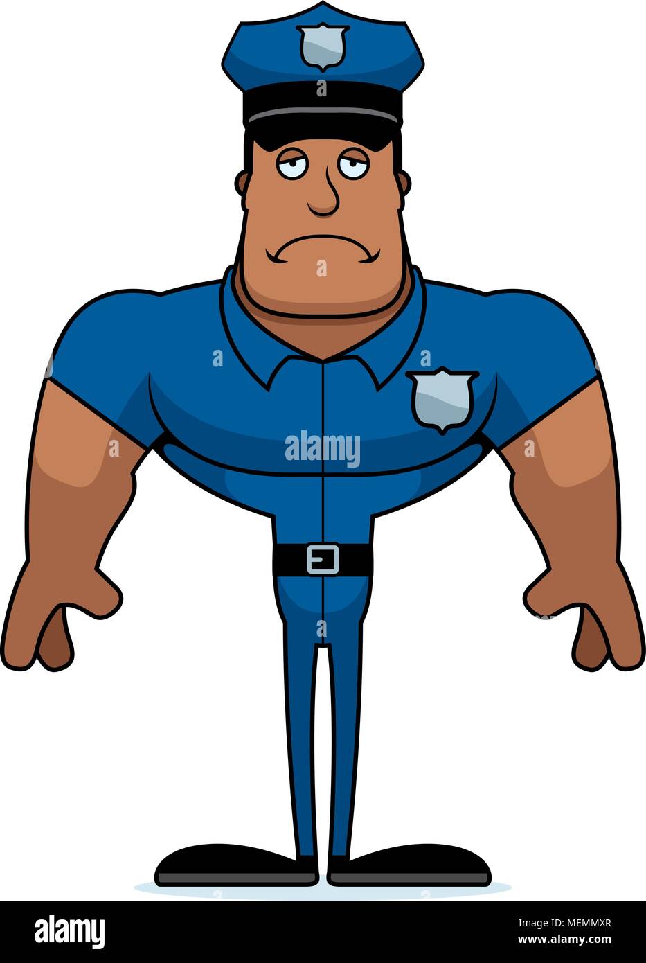A cartoon police officer looking sad Stock Vector Image & Art - Alamy