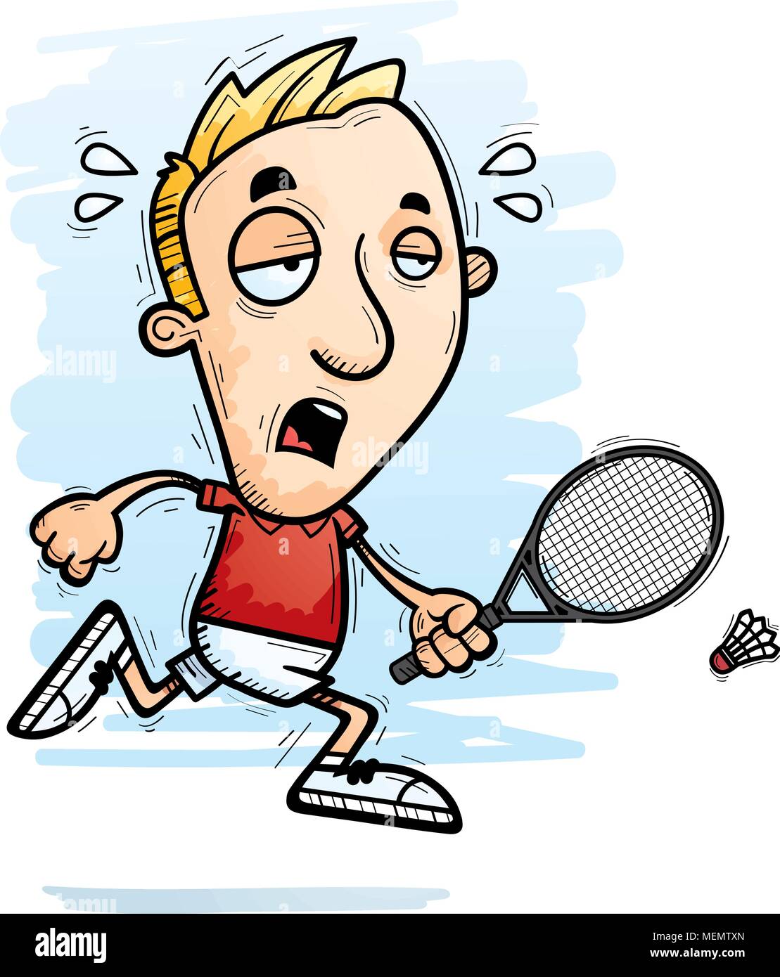 A cartoon illustration of a man badminton player running and looking exhausted Stock Vector Image & Art - Alamy A cartoon illustration of a man badminton player running and looking exhausted Stock Vector Image & Art - Alamy