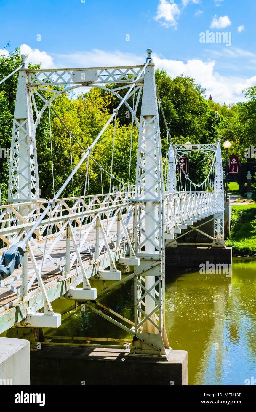 A beautiful Bridge on the collage campus in Valley City, North Dakota