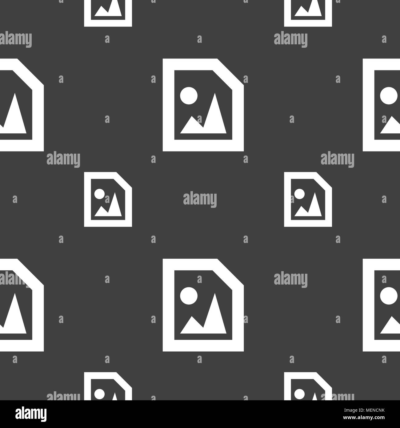 File JPG icon sign. Seamless pattern on a gray background. Vector ...