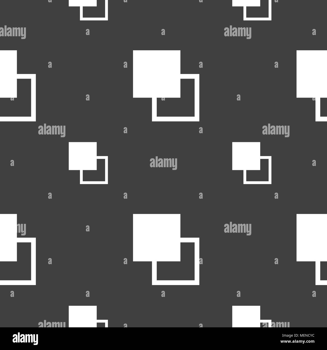 Active color toolbar icon sign. Seamless pattern on a gray background