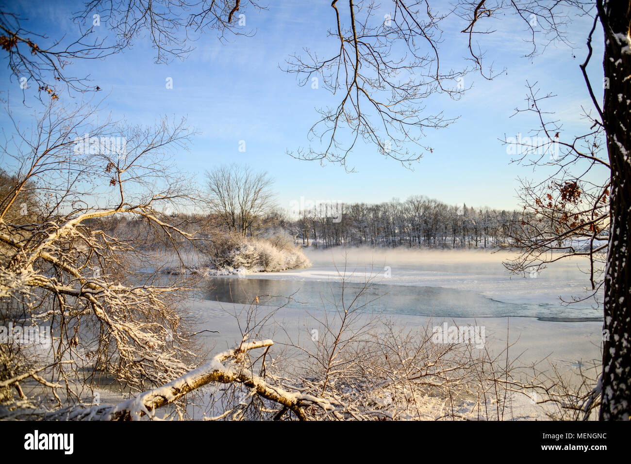 Winter in New England Stock Photo - Alamy