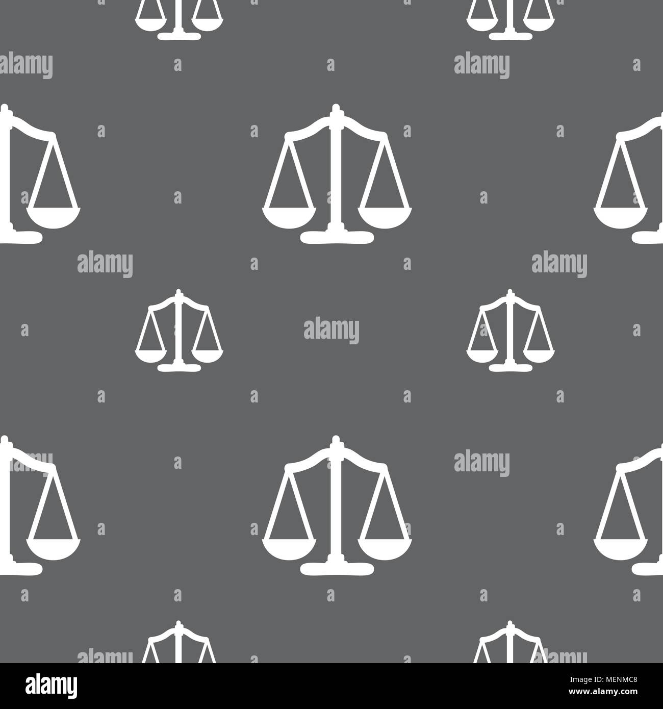 Scales balance. Seamless pattern on a gray background. Vector ...
