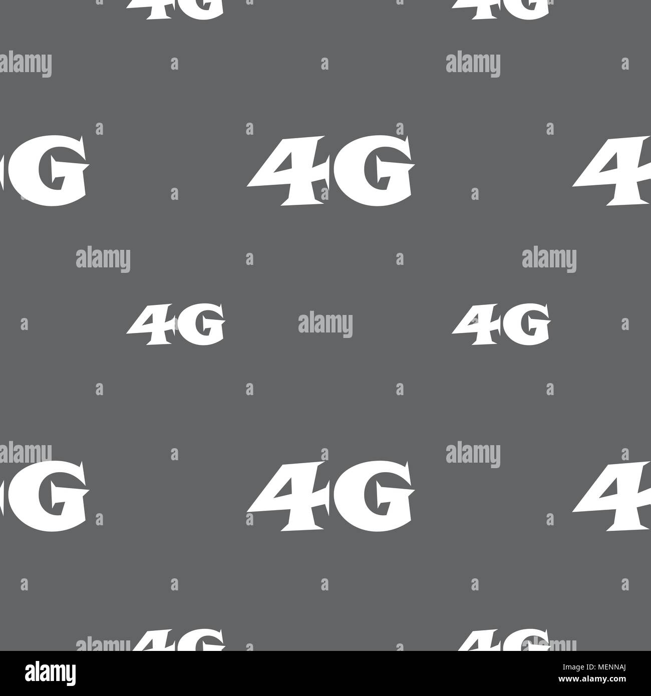 4G sign icon. Mobile telecommunications technology symbol. Seamless ...