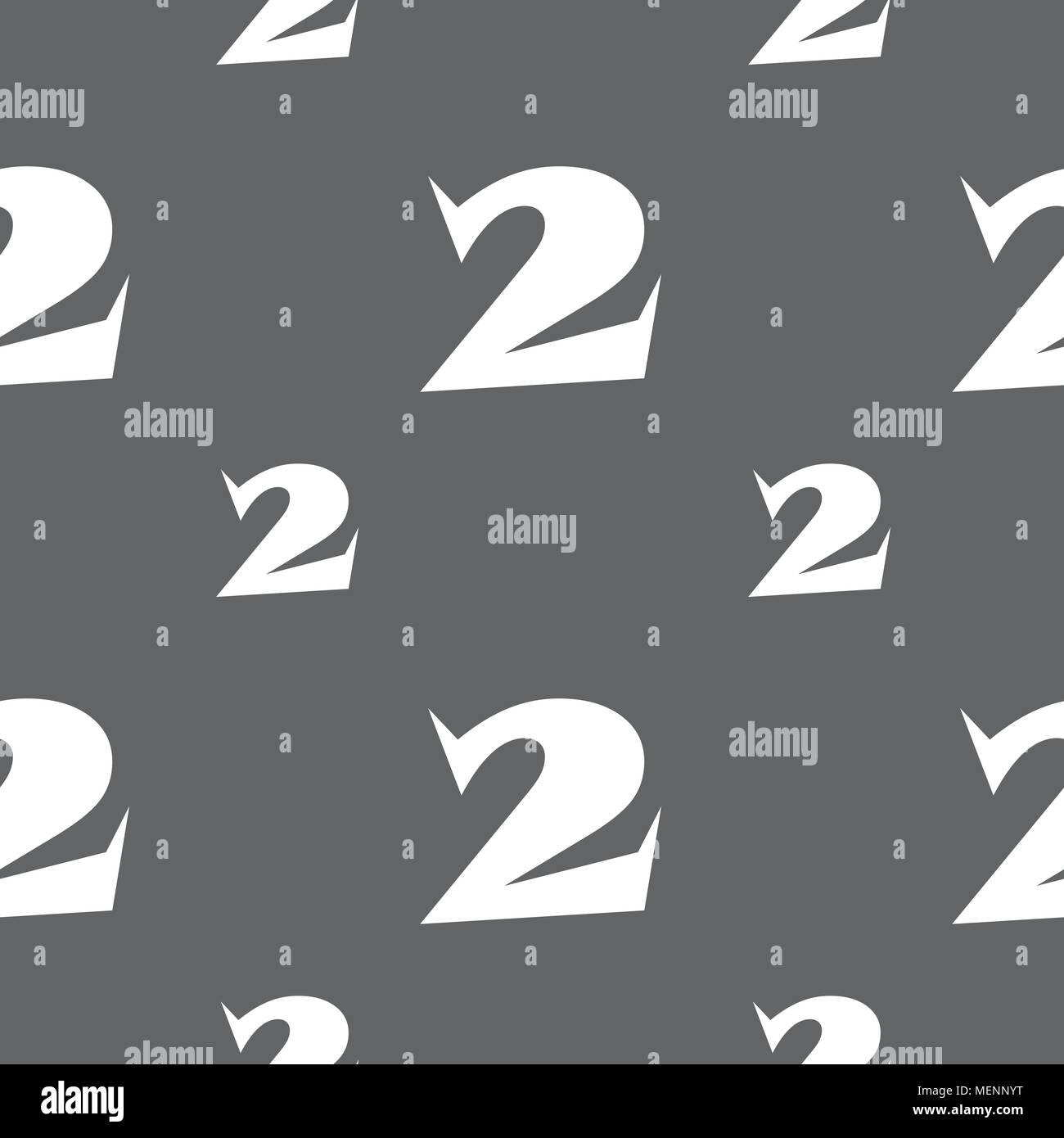 Second place award sign. Winner symbol. Step two.. Seamless pattern on ...