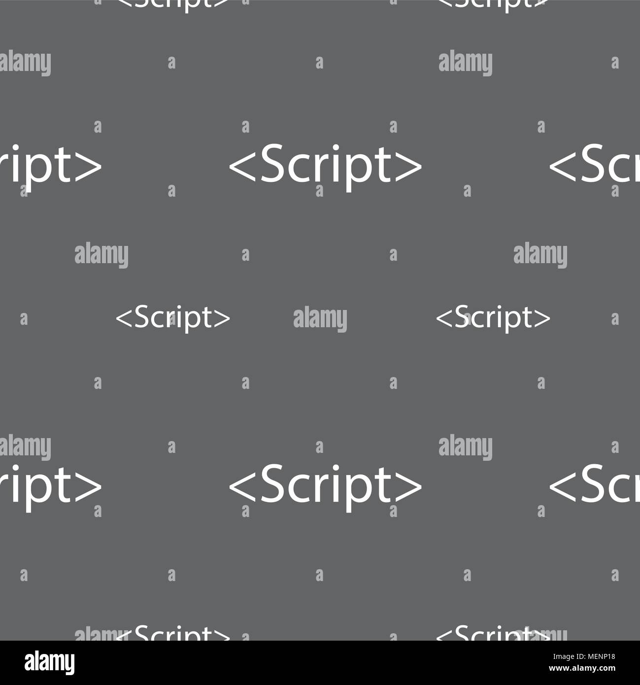 Script sign icon. Javascript code symbol. Seamless pattern on a gray ...