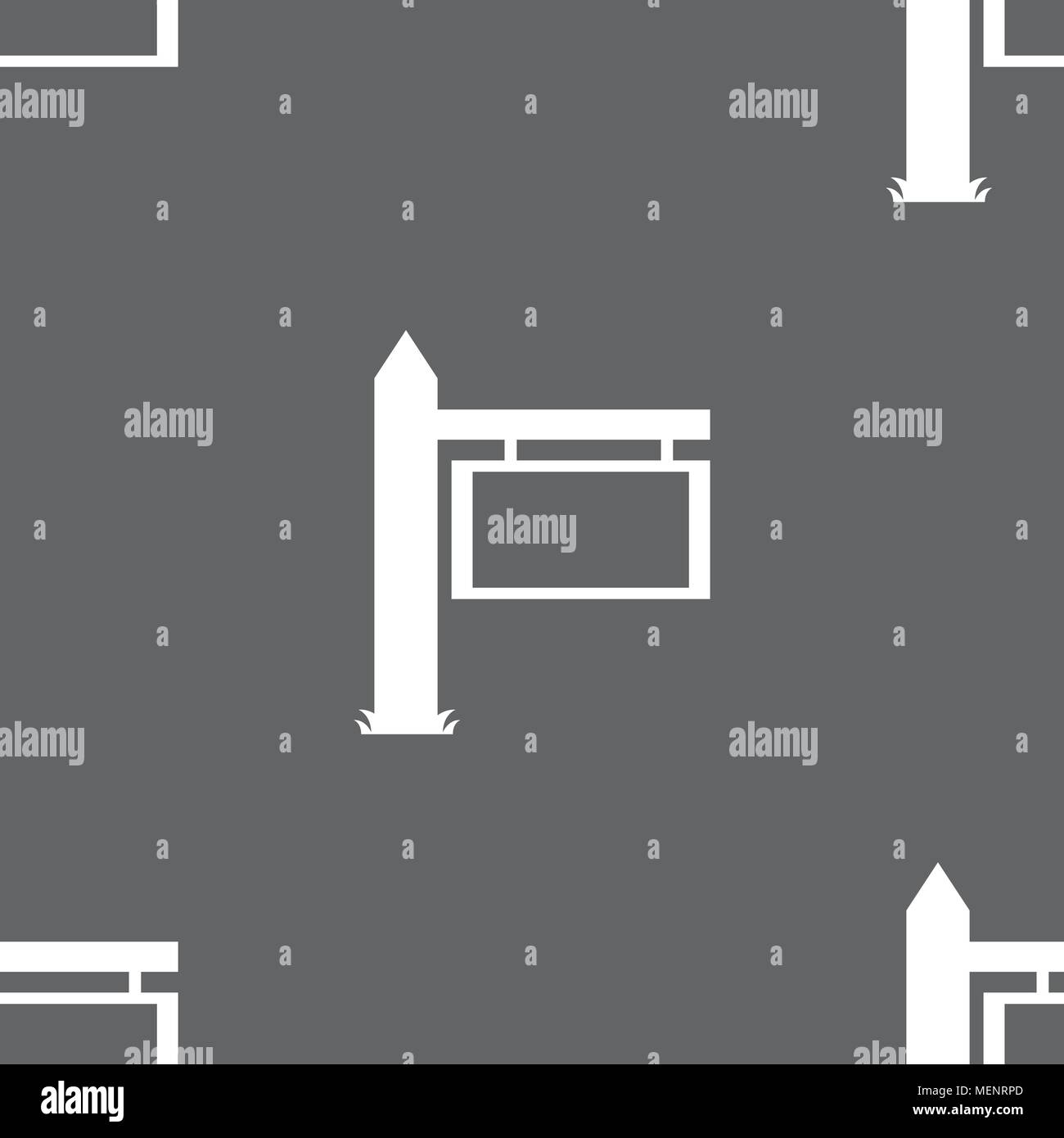Information Road Sign icon sign. Seamless pattern on a gray background ...