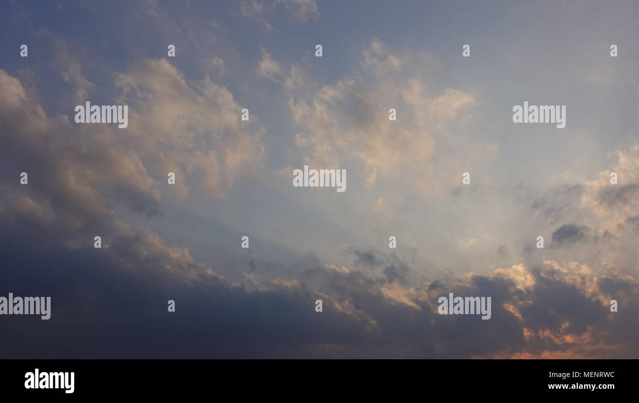 Clouds in the sky. Various shapes, sizes, and scenes Stock Photo - Alamy