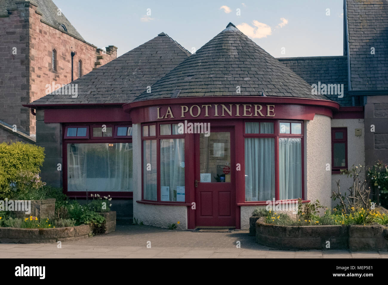 La Potiniere Restaurant, Gullane, East Lothian, Scotland Stock Photo