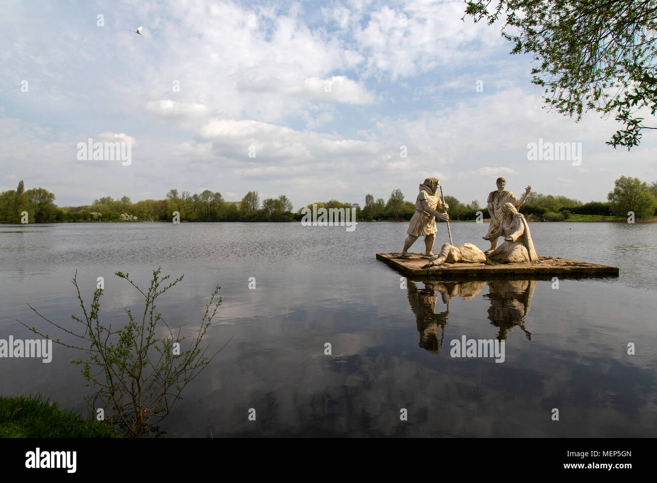Wetley Rocks Watered Country Park in Leicestershire, England, a network of lakes ...