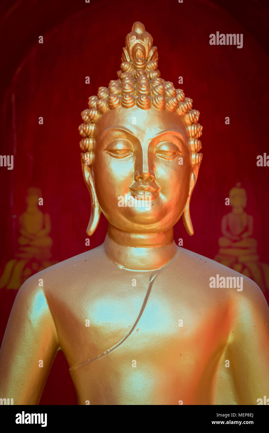 Close up of a Buddha statue, The Xiamen International Garden & Flower Expo Park, Jimei District, Xiamen, Fujian, China Stock Photo
