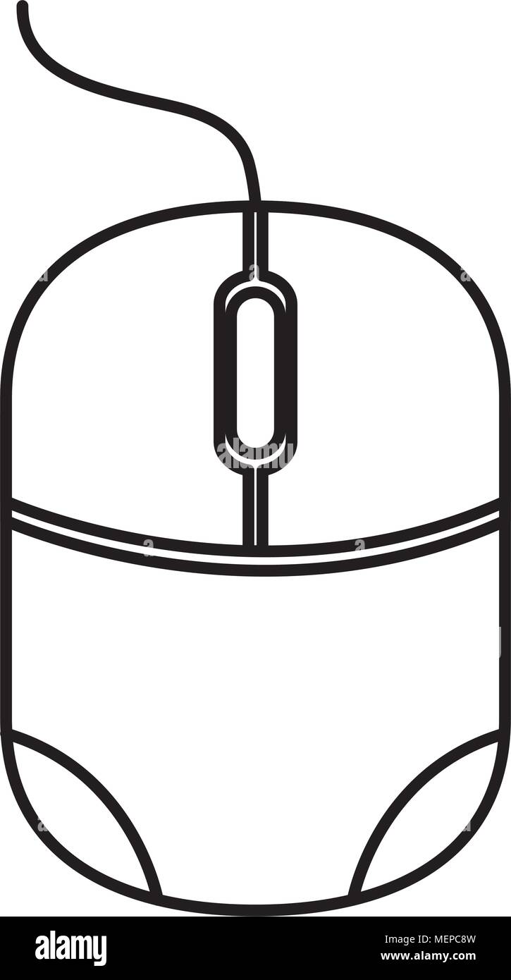 Computer Mouse Coloring Page