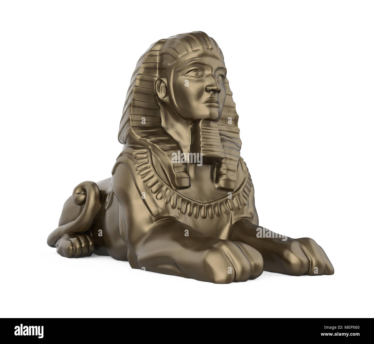Egyptian Sphinx Statue Isolated Stock Photo Alamy