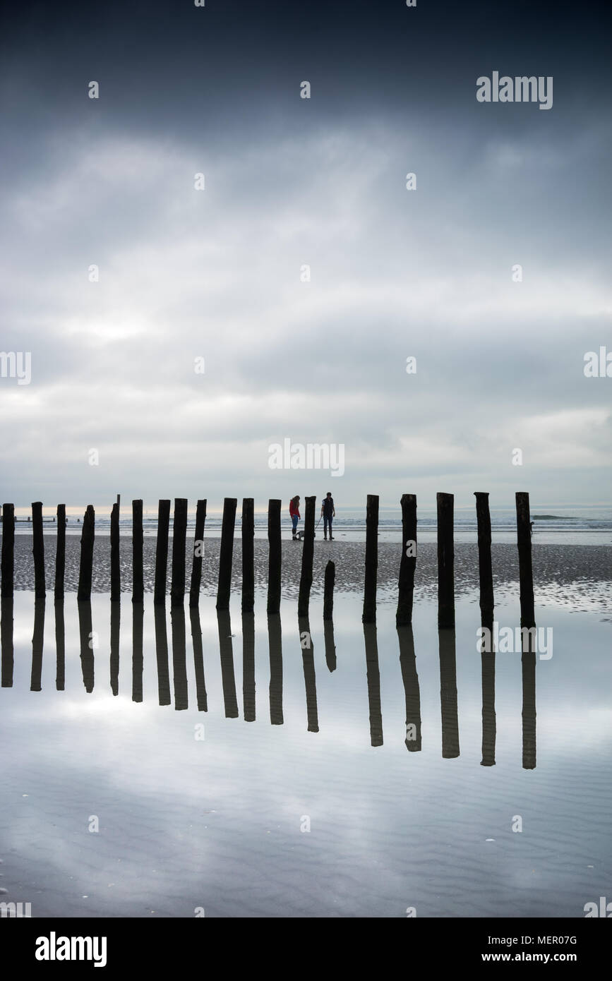 Rural sea view at West Wittering in West Sussex, England Stock Photo