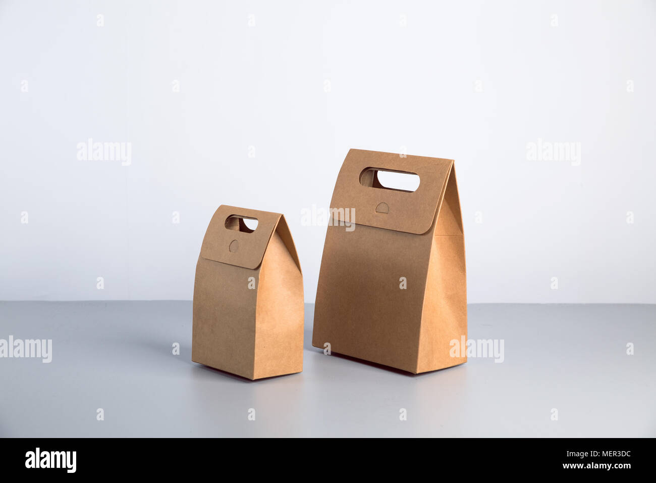 new recyclable kraft paper bag Stock Photo Alamy