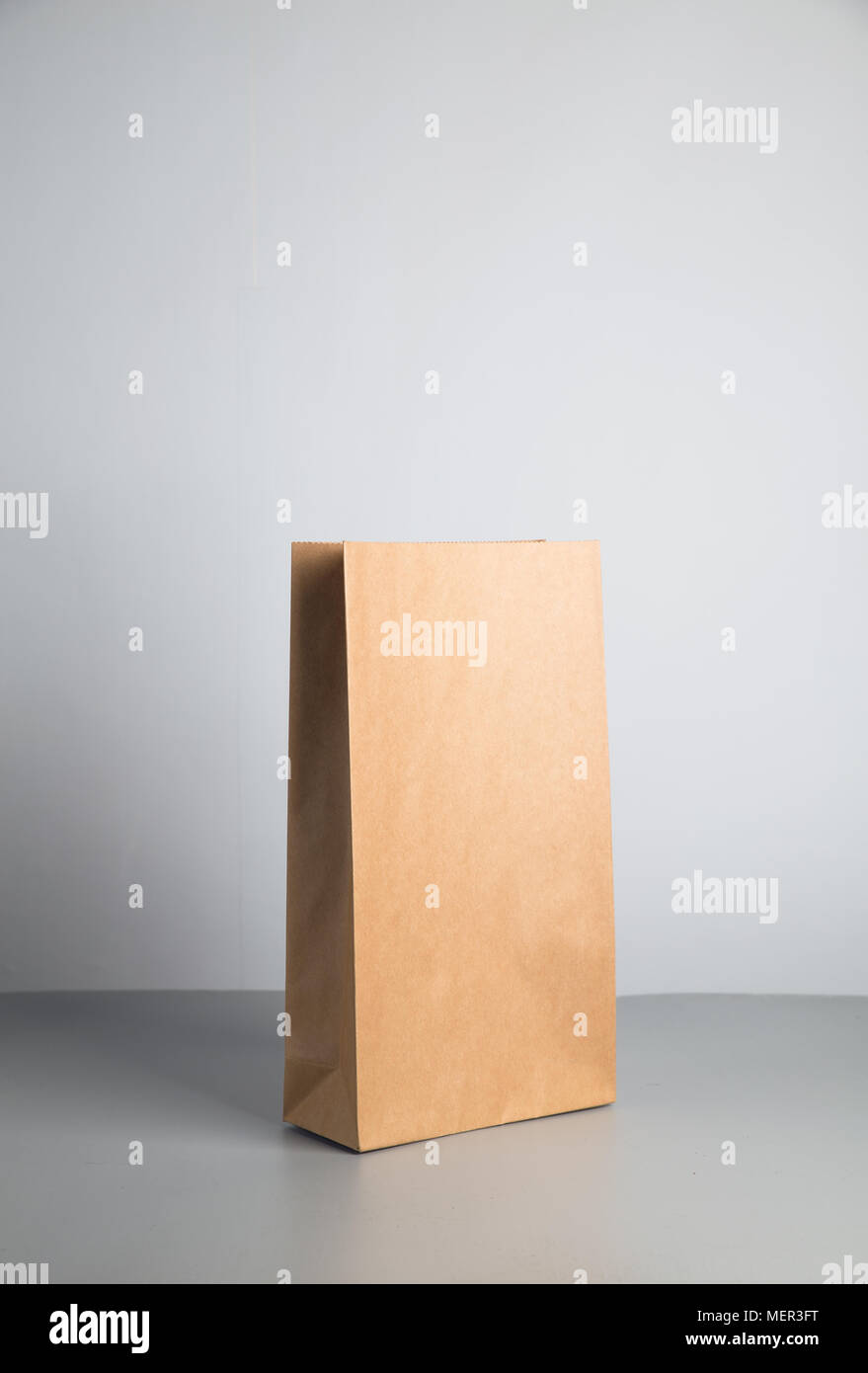 simple recyclable kraft paper bag Stock Photo Alamy