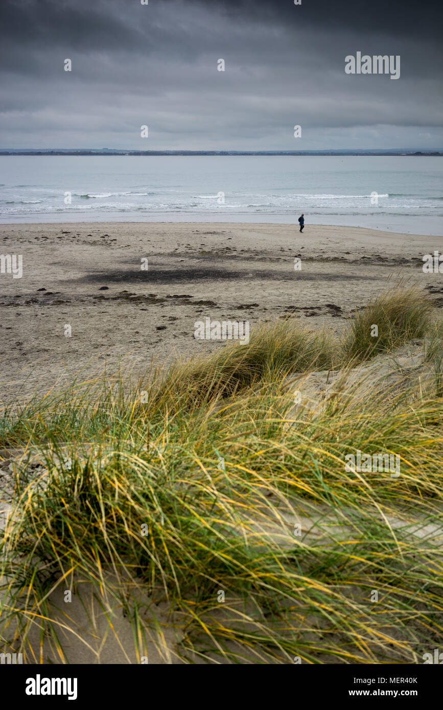 Rural sea view at West Wittering in West Sussex, England Stock Photo